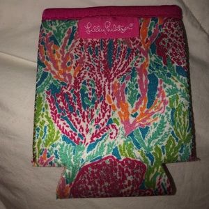 Lilly Pulitzer Coral Koozie